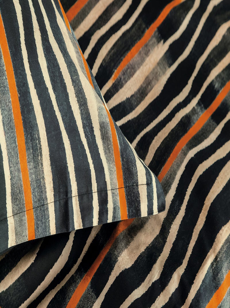 Set letto matrimoniale 240x220 cm+2 federe 63x63 cm in raso di cotone Multicolore - Kiabi