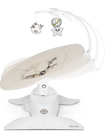 Set LIONELO Vivi con dondolo e culla elettrica a 360° - 12 melodie - 3 modalità - Telecomando