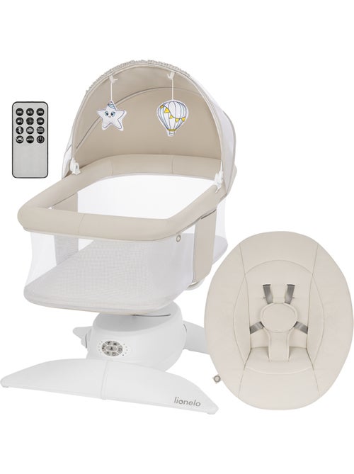 Set LIONELO Vivi con dondolo e culla elettrica a 360° - 12 melodie - 3 modalità - Telecomando - Kiabi