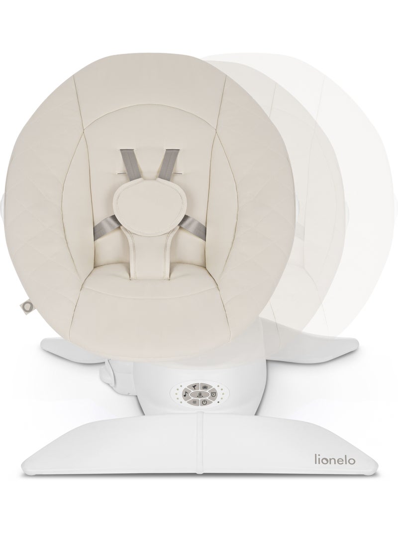 Set LIONELO Vivi con dondolo e culla elettrica a 360° - 12 melodie - 3 modalità - Telecomando Beige - Kiabi