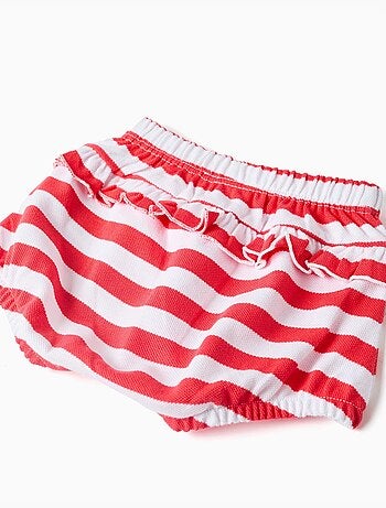 Set maglietta + bloomers in cotone e a righe