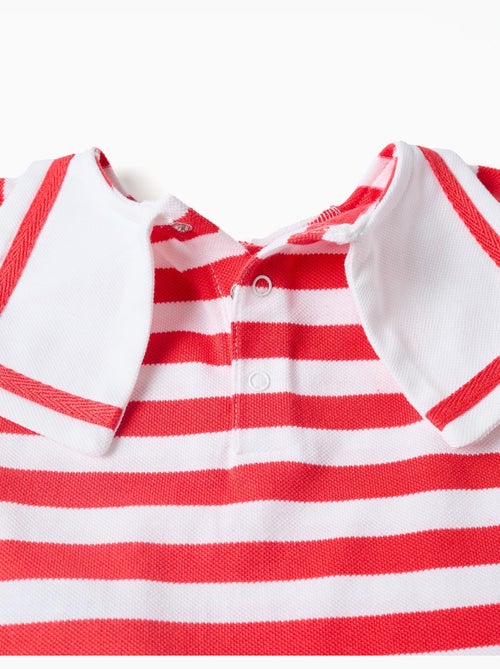 Set maglietta + bloomers in cotone e a righe - Kiabi