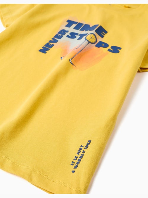 Set maglietta e pantaloncini in cotone con stampa - Kiabi