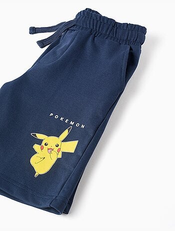 Set Maglietta e Pantaloncini in cotone con stampa pikachu