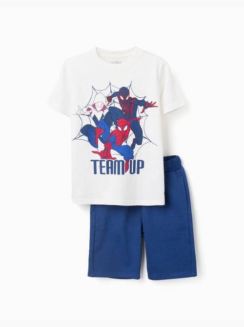 Set maglietta e pantaloncini in cotone con stampa Spider-Man - Kiabi