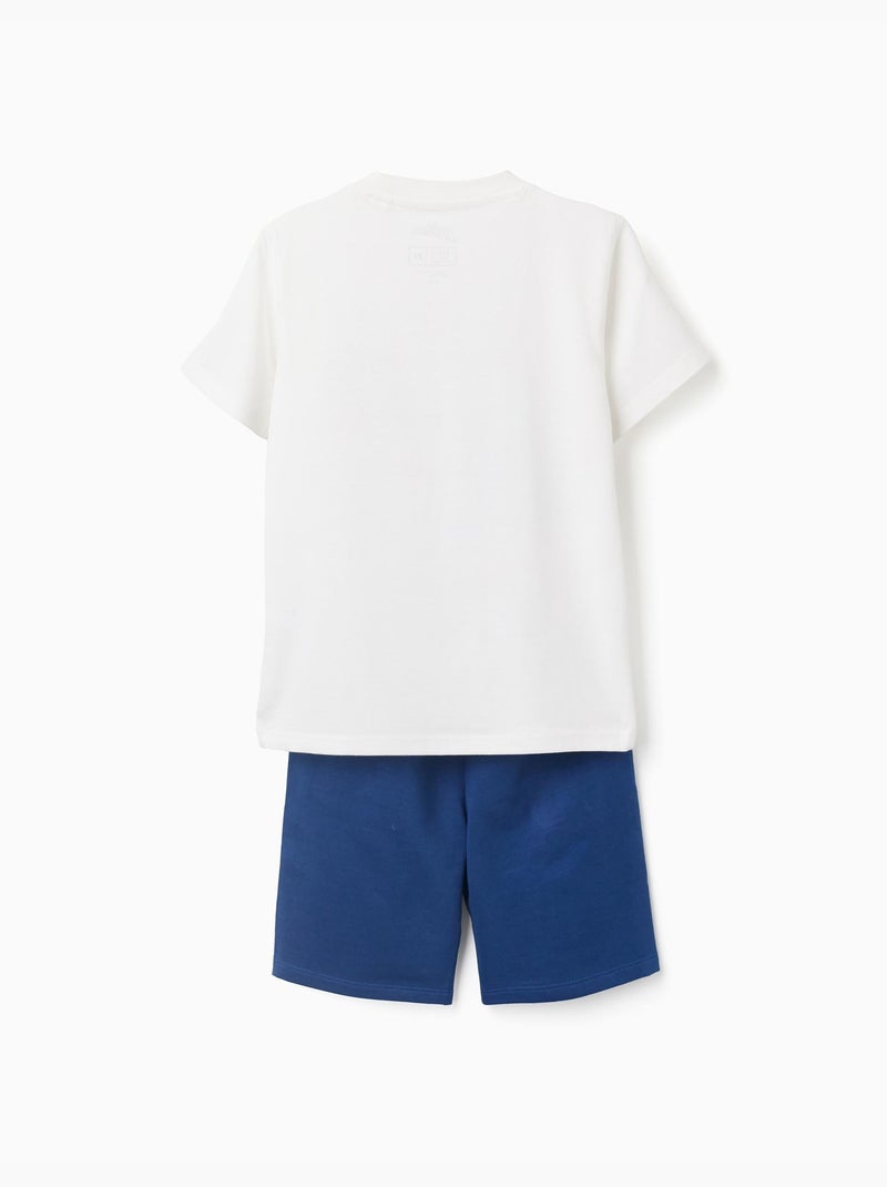 Set maglietta e pantaloncini in cotone con stampa Spider-Man Blu scuro - Kiabi
