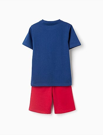 Set maglietta e pantaloncini in cotone con stampa Spider-Man