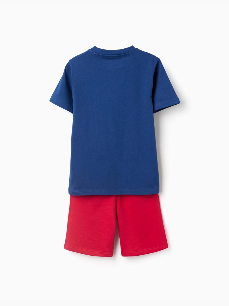 Set maglietta e pantaloncini in cotone con stampa Spider-Man Rosso - Kiabi