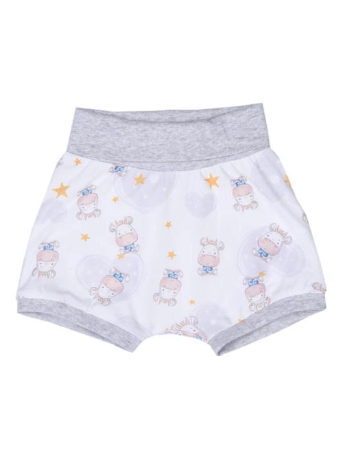 Set maglietta e pantaloncini per bambini in cotone biologico con stampa mucca | Kitikate - Kiabi