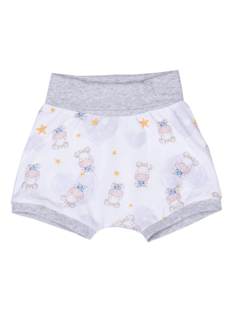 Set maglietta e pantaloncini per bambini in cotone biologico con stampa mucca | kitikate | kitikate Ecru - Kiabi