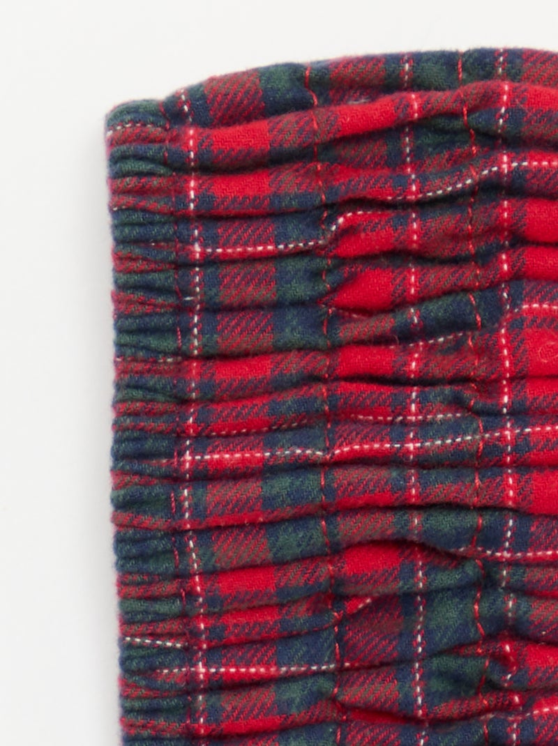 Set mascherina da notte + scrunchie + fascia Rosso - Kiabi