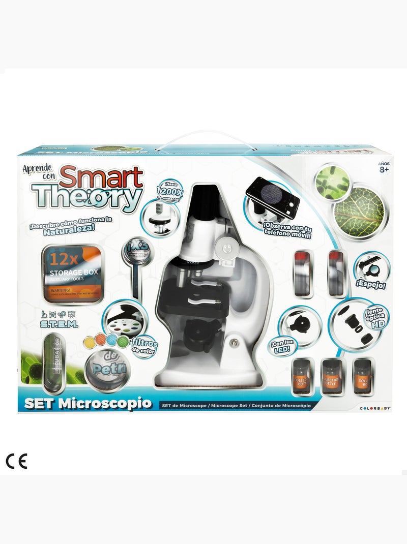 Set microscopio giocattolo con luce led e supporto per cellulare smart theory N/D - Kiabi