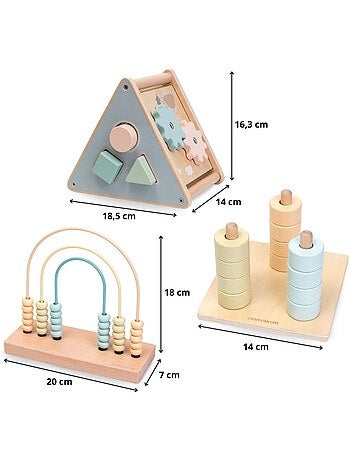 Set Montessori in legno 2-3 anni – giochi educativi per abilità cognitive e motorie