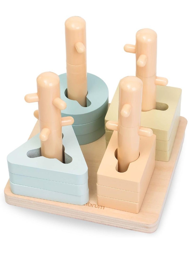 Set Montessori in legno 2-3 anni – giochi educativi per abilità cognitive e motorie N/D - Kiabi