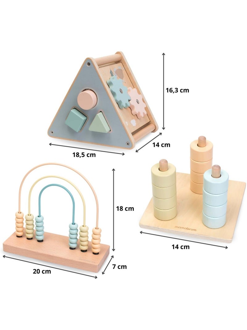 Set Montessori in legno 2-3 anni – giochi educativi per abilità cognitive e motorie N/D - Kiabi