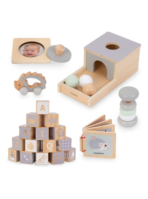 Set Montessori legno 6 giochi educativi Mamabrum - Kiabi