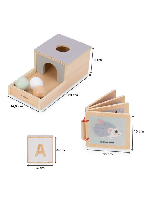 Set Montessori legno 6 giochi educativi Mamabrum - Kiabi