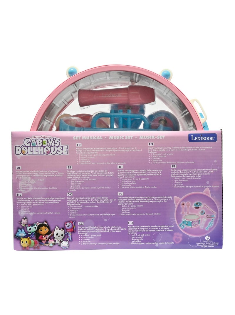 set musicale della casa delle bambole di Gabby 7 pezzi Rosa - Kiabi