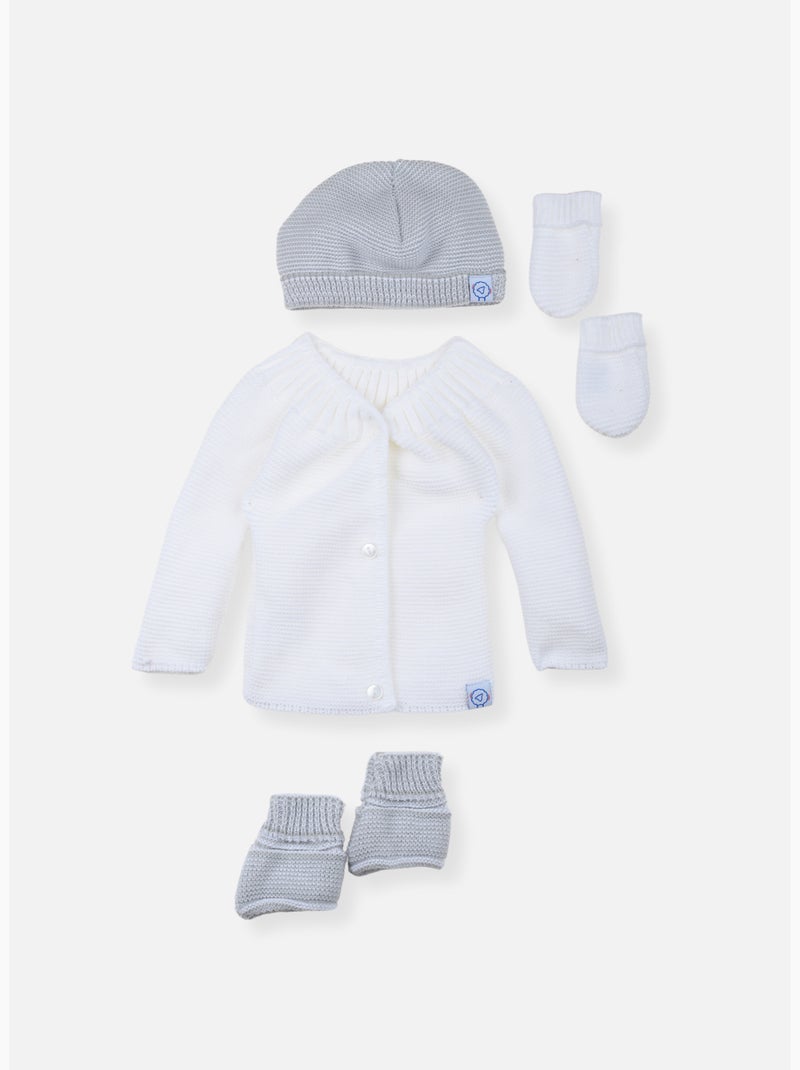 Set nascita Bianco Grigio - Kiabi