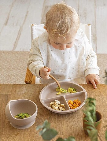 Set pappa con ventosa in silicone per bebè