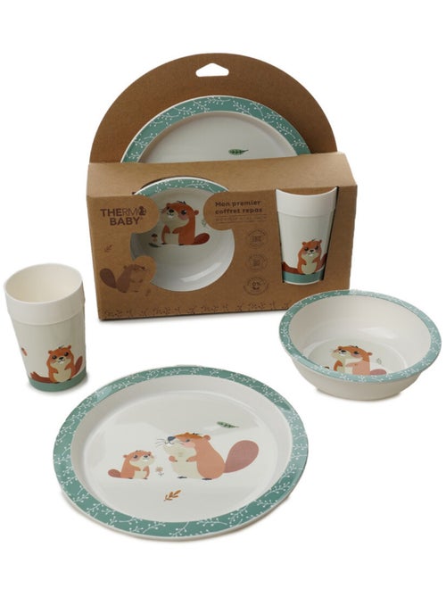 Set pasti microonde Mon Premier Castor Thermobaby Polipropilene senza BPA - Kiabi Set pasti microonde Mon Premier Castor Thermobaby Polipropilene senza BPA - Kiabi