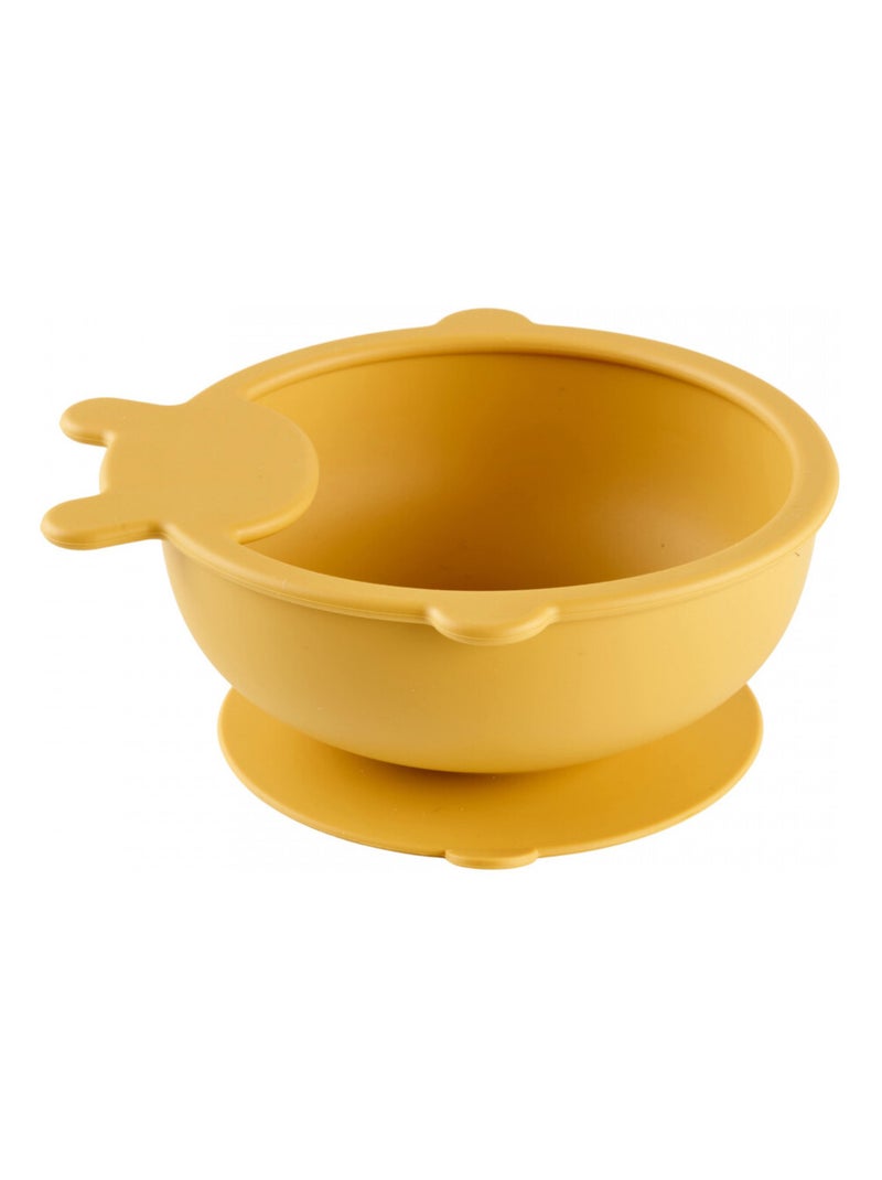 Set pasto in silicone Thermobaby con piatto a ventosa + bavaglino Giallo - Kiabi