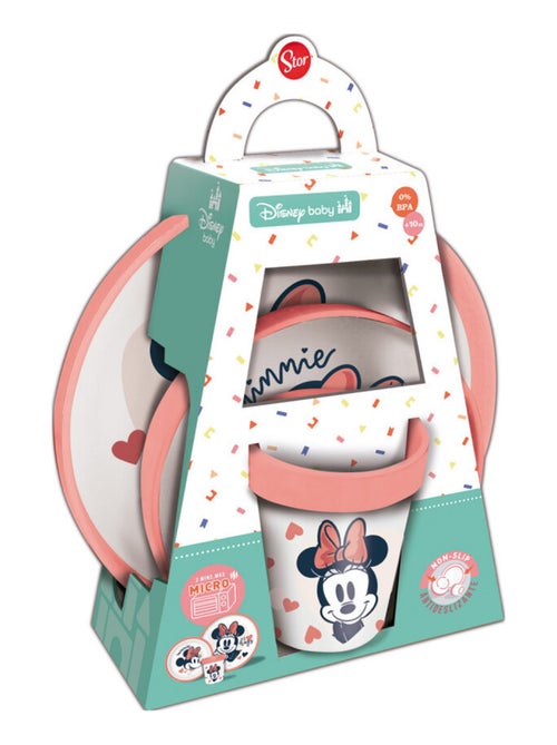 Set pasto microonde Minnie 3 pezzi Thermobaby ciotola piatto tazza - Kiabi Set pasto microonde Minnie 3 pezzi Thermobaby ciotola piatto tazza - Kiabi