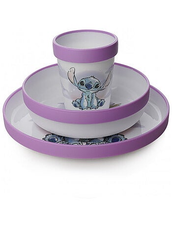 Set pasto per bambini 3 pezzi Disney Baby Lilo & Stitch antiscivolo senza BPA