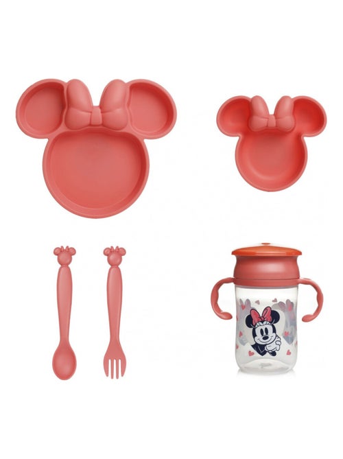 Set pasto per bambini Minnie Thermobaby da 5 pezzi con bicchiere 360° anti-perdita - Kiabi