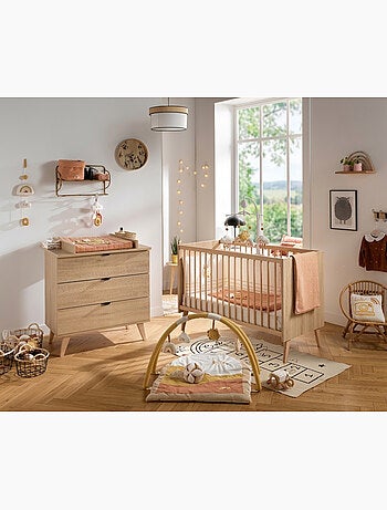 Set per cameretta da neonato a 2 pezzi Mia, lettino 60x120 e cassettiera con fasciatoio a - SAUTHON