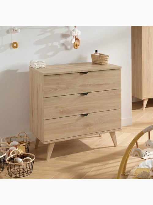 Set per cameretta da neonato a 3 pezzi Mia, lettino 120x60, fasciatoio, armadio a 2 ante - SAUTHON - Kiabi