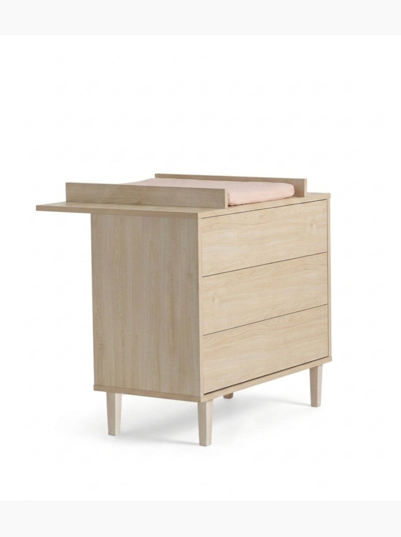 Set per cameretta da neonato a 3 pezzi Opaline, lettino 120x60, fasciatoio a 3 cassetti, - SAUTHON Beige - Kiabi