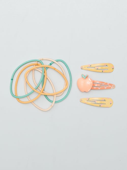 Set per capelli - Elastico + fermagli - Kiabi