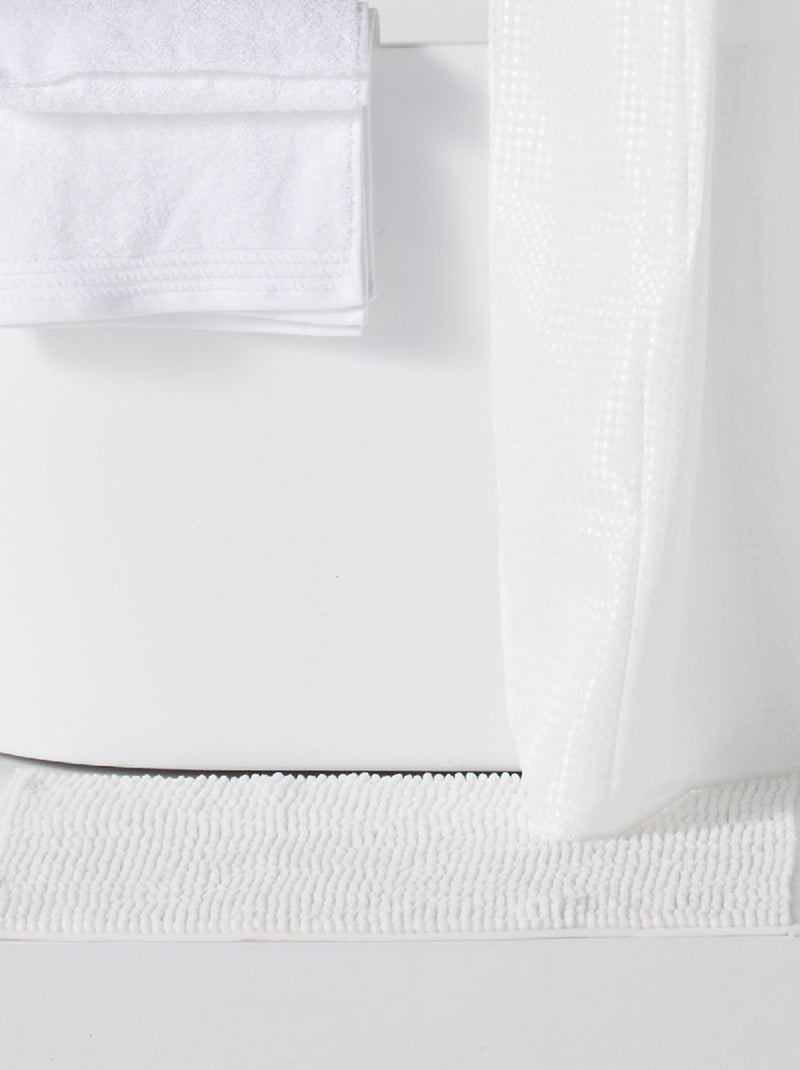 Set per doccia cestino portaoggetti + tenda per doccia + tappeto per doccia bianco - Kiabi