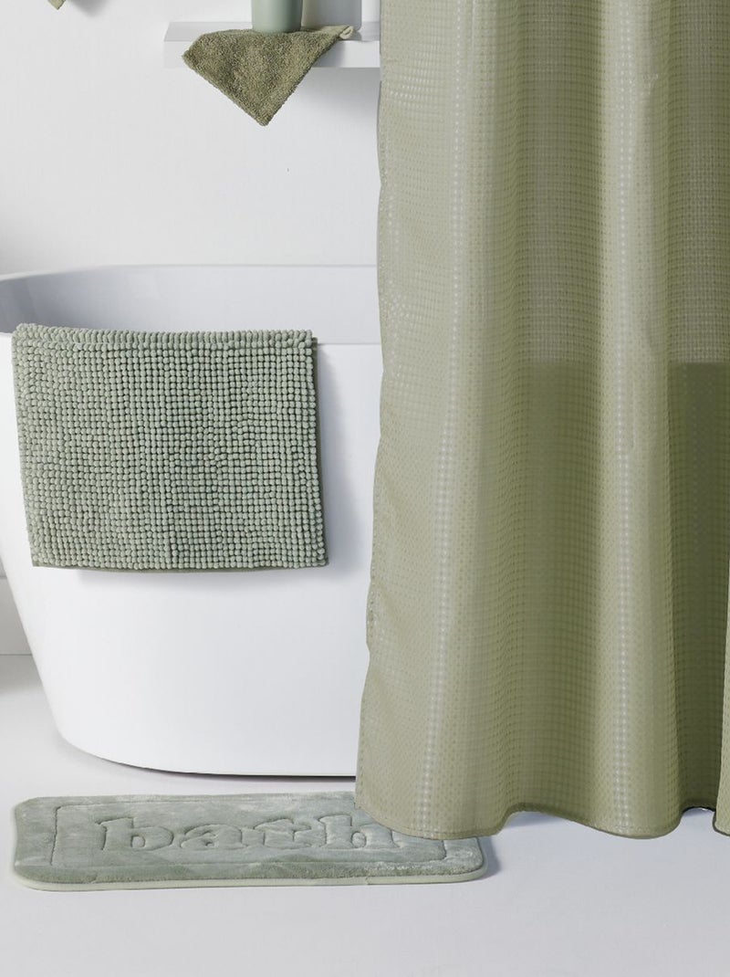 Set per doccia cestino portaoggetti + tenda per doccia + tappeto per doccia VERDE - Kiabi