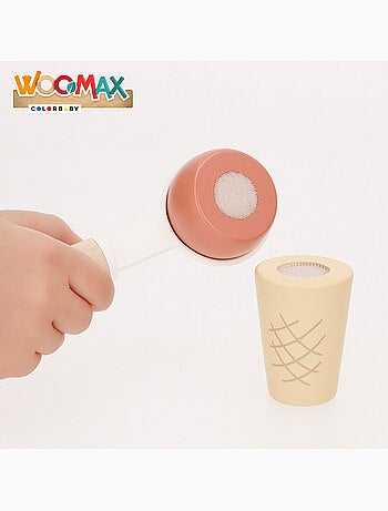 Set per gelato in legno con 11 pezzi 30x21x29 cm WOOMAX