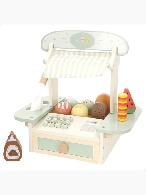 Set per gelato in legno con 11 pezzi 30x21x29 cm WOOMAX - Kiabi