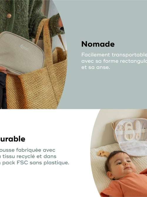 Set per la cura del neonato compatto con 9 accessori, colore Sabbia 'Babymoov' - Kiabi