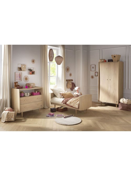 Set per neonati evolutivo "my love", lettino evolutivo 140x70, fasciatoio a 2 cassetti e - sauthon - Kiabi