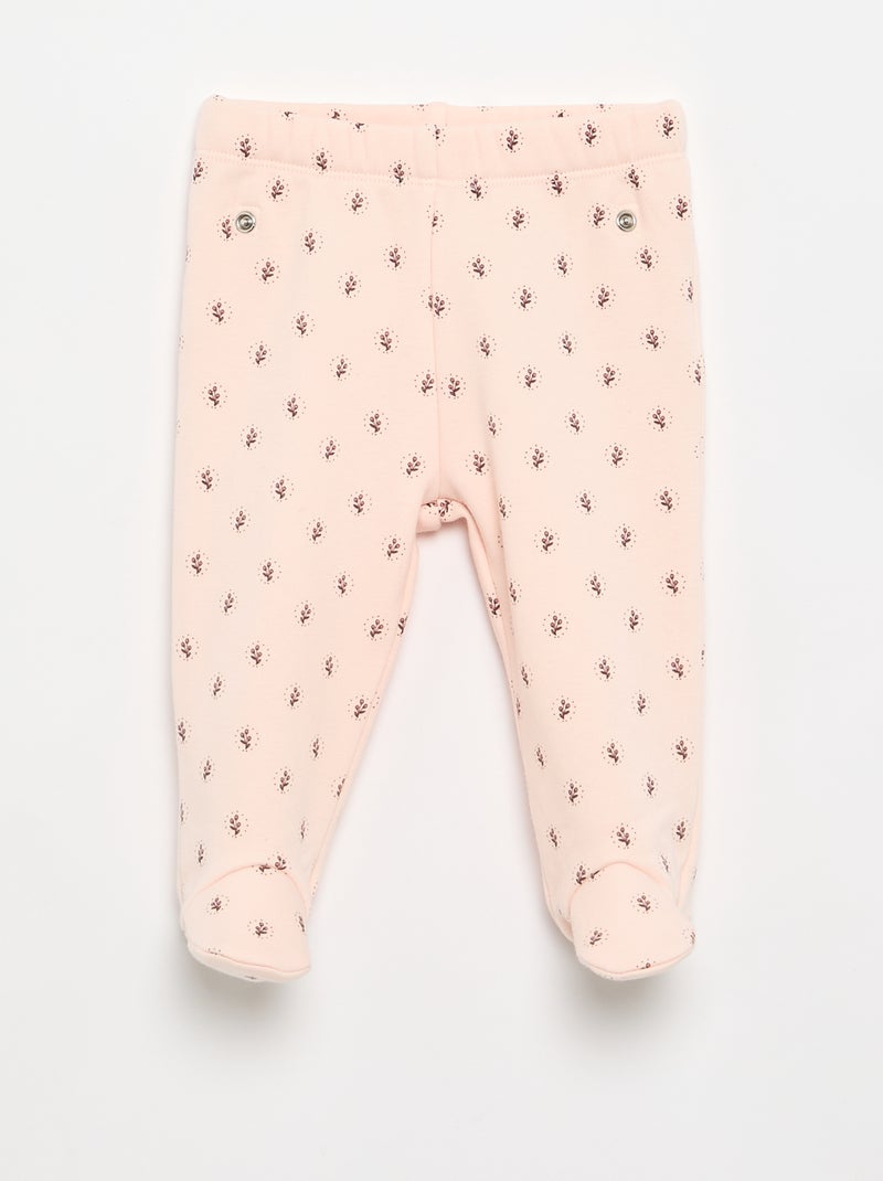 Set pigiama 2 pezzi con piedini Rosa - Kiabi
