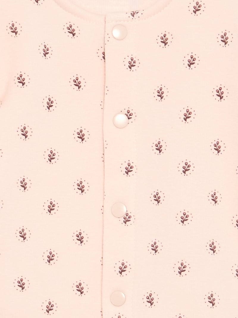 Set pigiama 2 pezzi con piedini Rosa - Kiabi