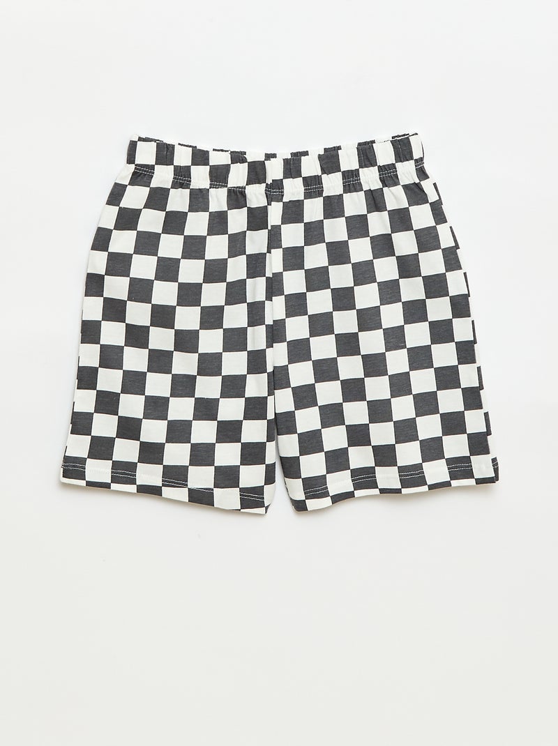 Set pigiama corto 2 pezzi T-shirt + pantaloncini Verde - Kiabi