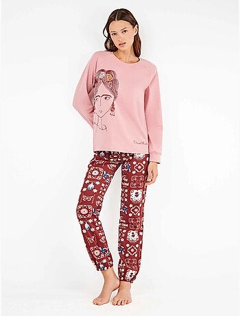 Set pigiama frida kahlo punto interlock
