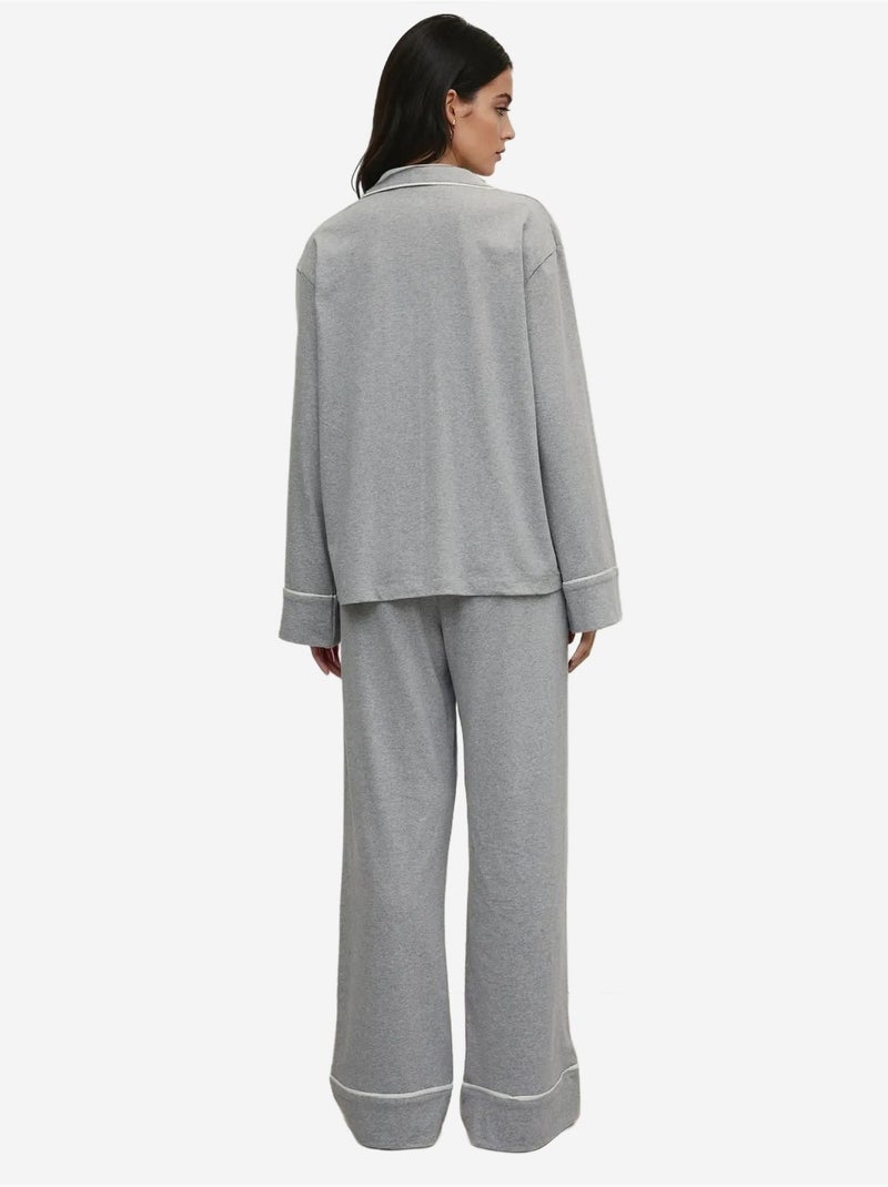 Set pigiama in cotone soft touch hiccup Grigio chiaro - Kiabi