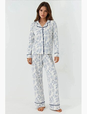 Set pigiama loungewear a maniche lunghe con stampa floreale hiccup