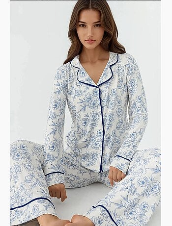 Set pigiama loungewear a maniche lunghe con stampa floreale hiccup