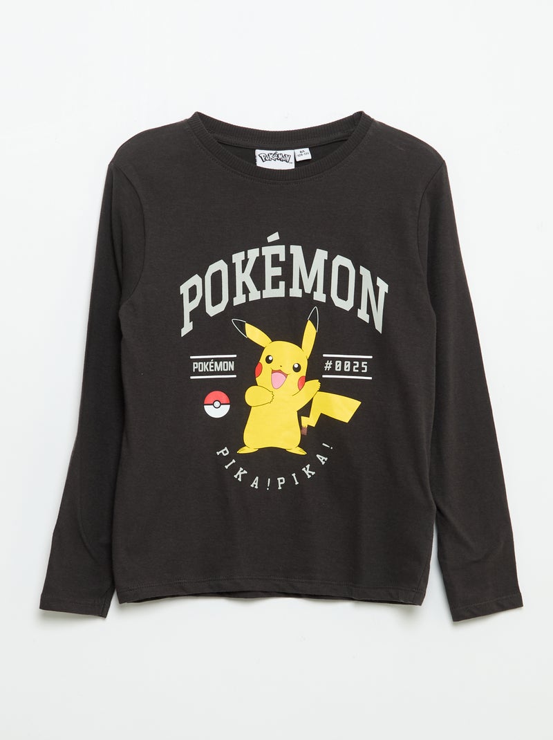 Set pigiama lungo \'Pikachu\' \'Pokémon\' - 2 pezzi Nero - Kiabi