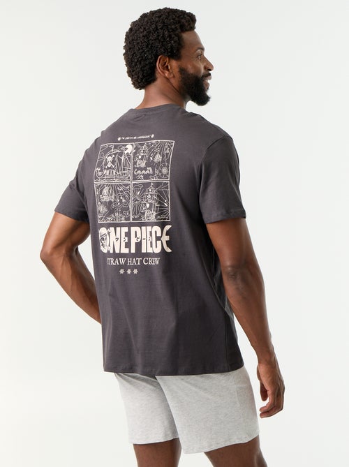 Set pigiama t-shirt + pantaloncini 'One Piece' - 2 pezzi - Kiabi Set pigiama t-shirt + pantaloncini 'One Piece' - 2 pezzi - Kiabi