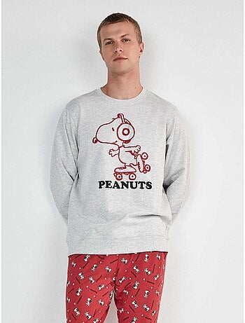 Set pigiama uomo di snoopy in tessuto interlock