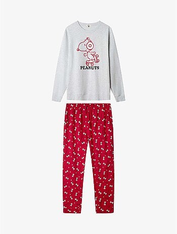 Set pigiama uomo di snoopy in tessuto interlock